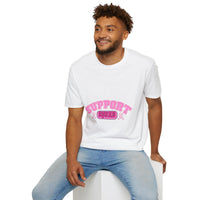 Support Squad T-Shirt — Pink Retro Supportive Graphic Tee