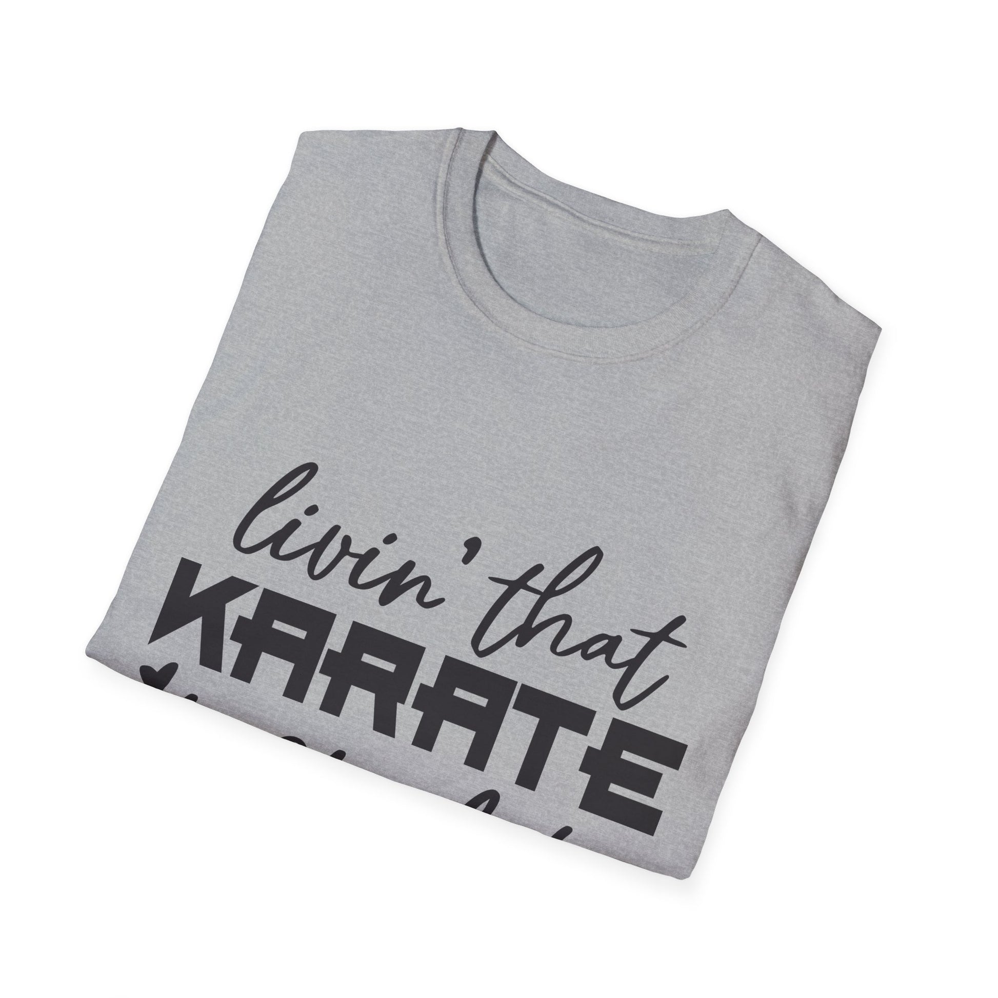 Karate Mom Life T-Shirt, Unisex Softstyle Tee, Gift for Karate Moms, Fun Sportswear for Events, Martial Arts Apparel - To Be Designs