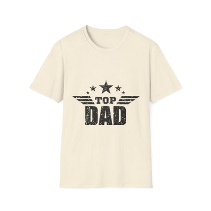 Top Dad Unisex Softstyle T-Shirt, Father's Day Gift, Casual Tee, Dad Apparel, Birthday Present, Family Gathering Wear - To Be Designs