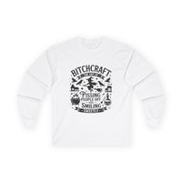 Bitchcraft Unisex Long Sleeve Tee | Funny Witchy Shirt, Gifts for Witches, Halloween Apparel, Spooky Season Wear, Casual Outfit