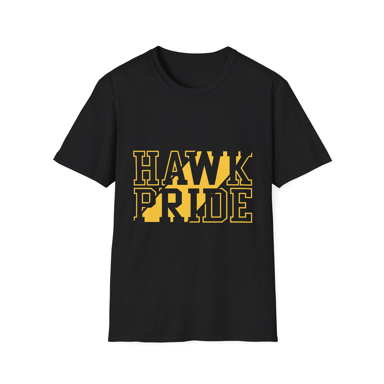 Hawk Pride Unisex T-Shirt, Softstyle Tee for School Spirit, College Apparel, Gifts for Graduates, Casual Wear