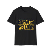 Hawk Pride Unisex T-Shirt, Softstyle Tee for School Spirit, College Apparel, Gifts for Graduates, Casual Wear