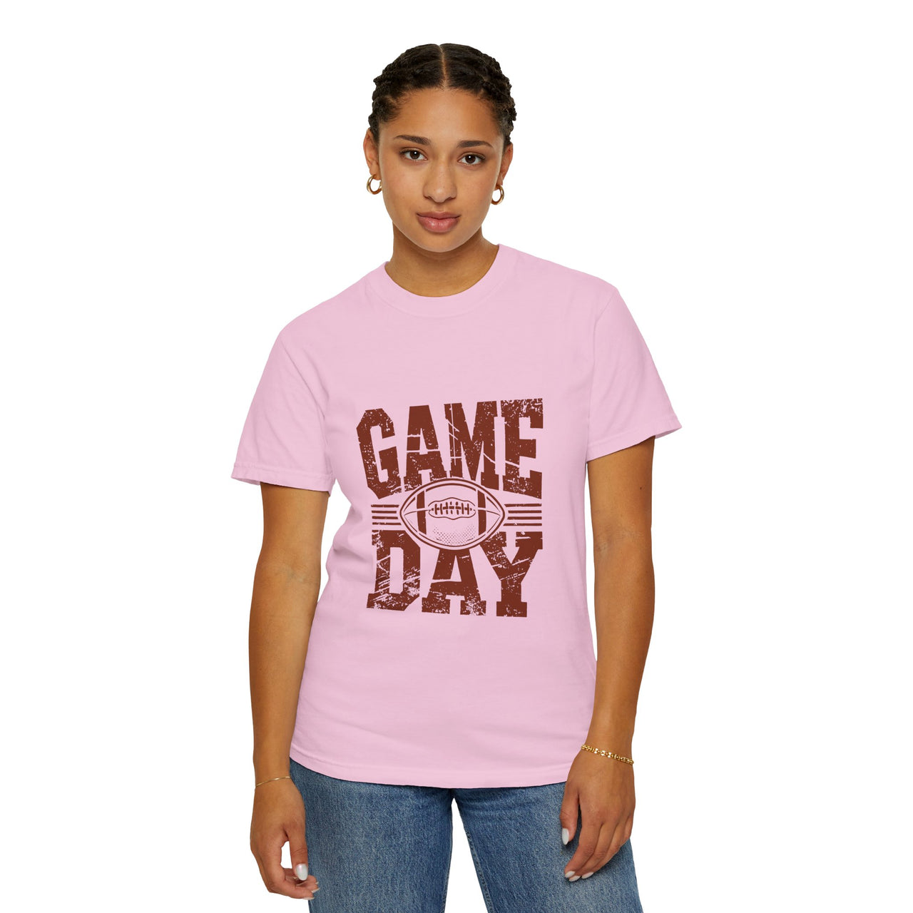 Game Day Unisex Garment-Dyed T-shirt, Football Tee, Sports Apparel, Gift for Him, Casual Wear, Tailgate Outfit, Game Night Shirt