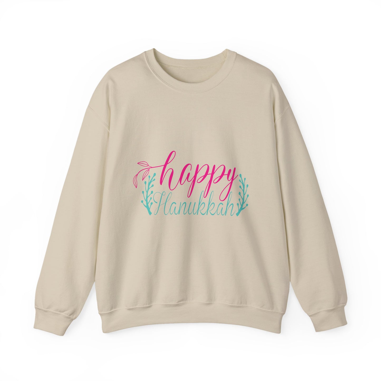 Happy Hanukkah Sweatshirt - Festive Script Holiday Crewneck
