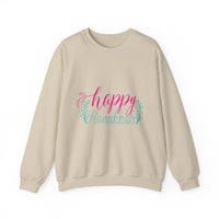 Happy Hanukkah Sweatshirt - Festive Script Holiday Crewneck