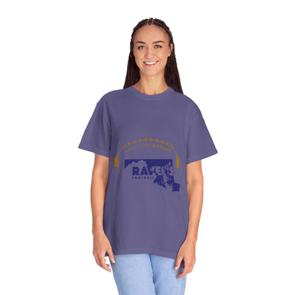 Baltimore Ravens Garment-Dyed T-Shirt - Unisex Football Fan Tee, Casual Wear, Game Day Apparel, Sports Merchandise, Birthday Gift