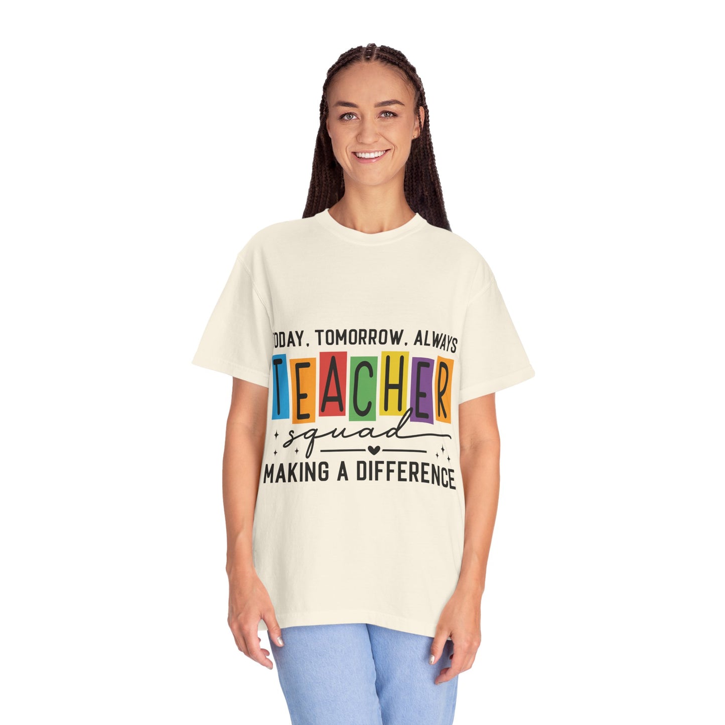 Colorful Teacher T-Shirt | Teacher Squad | Gift for Educators, School Spirit Tee, Classroom Apparel, Inspirational Teacher Gift