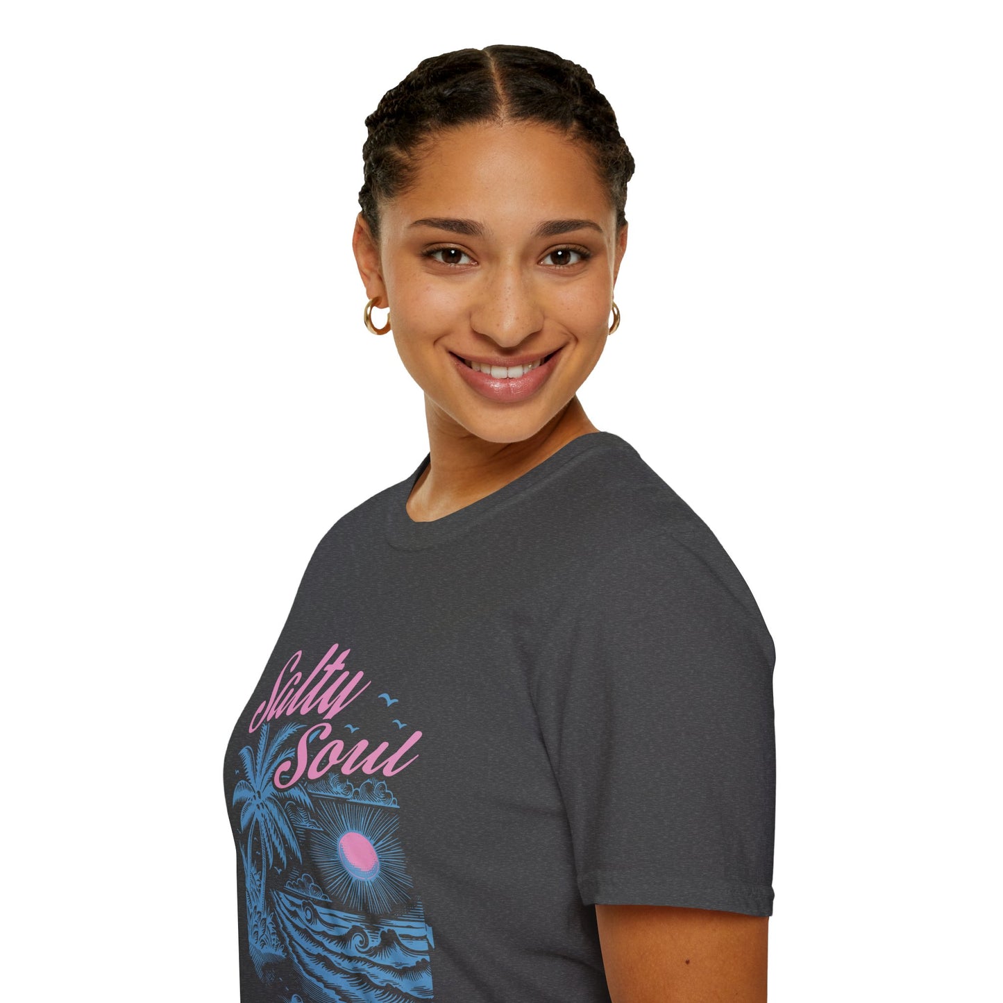 Salty Soul T-Shirt, Beach Vibes Tee, Unisex Summer Shirt, Gift for Coastal Lovers, Casual Everyday Wear