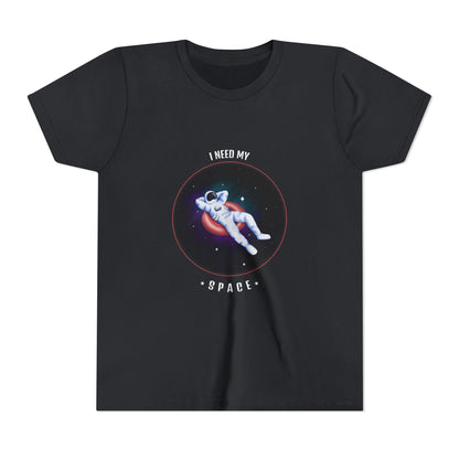 Youth Space-Themed Short Sleeve Tee - "I Need My Space" - Galaxy T-Shirt for Kids, Astronaut Gift, Children's Apparel, Birthday Gift, [...]