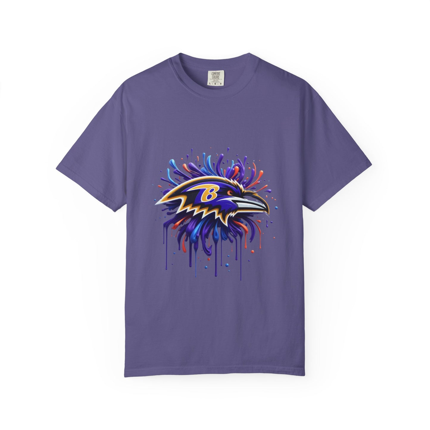 Baltimore Ravens Splatter Graphic T-Shirt, Unisex Sports Apparel, Fan Gear, Game Day Outfit, Gift for Ravens Fans