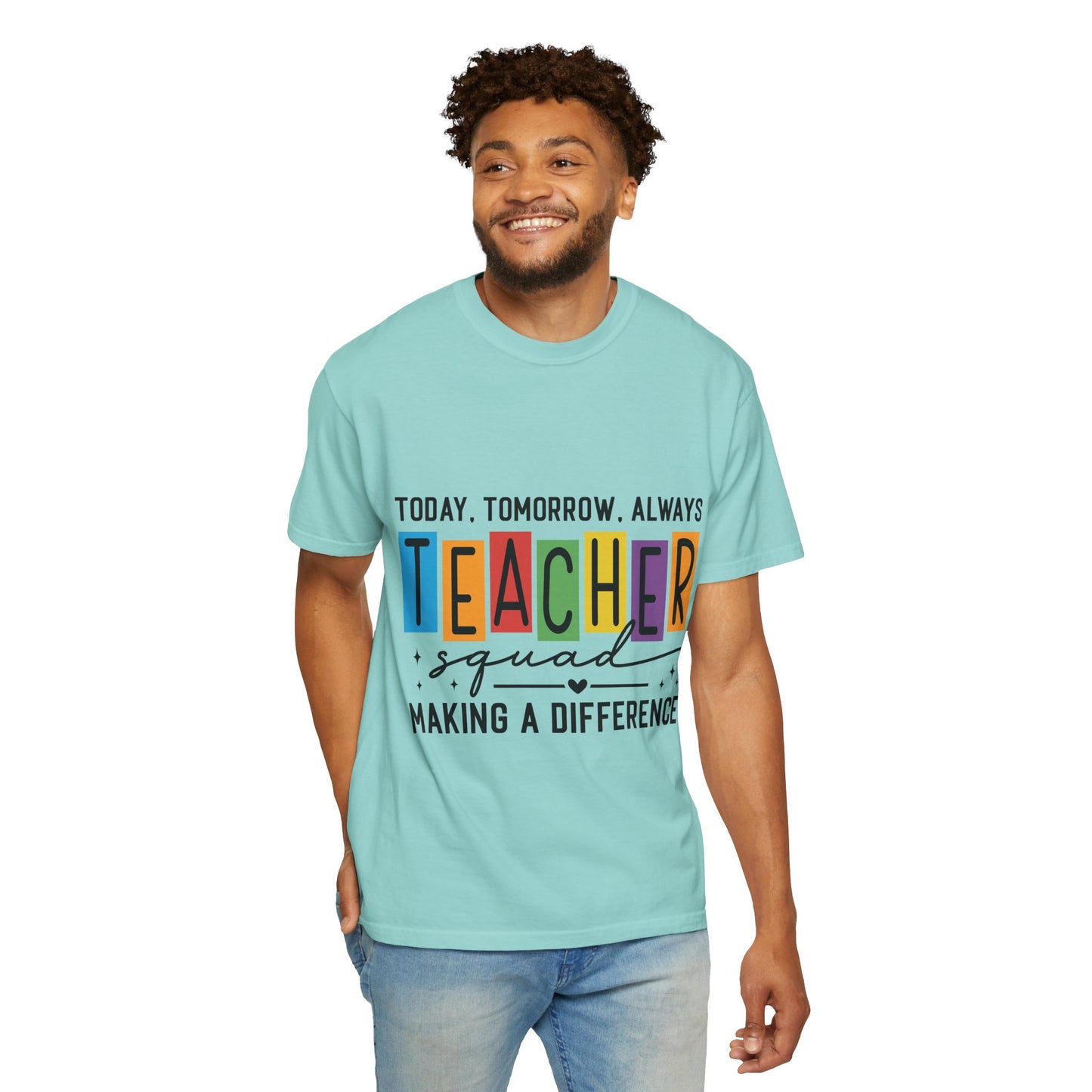 Colorful Teacher T-Shirt | Teacher Squad | Gift for Educators, School Spirit Tee, Classroom Apparel, Inspirational Teacher Gift