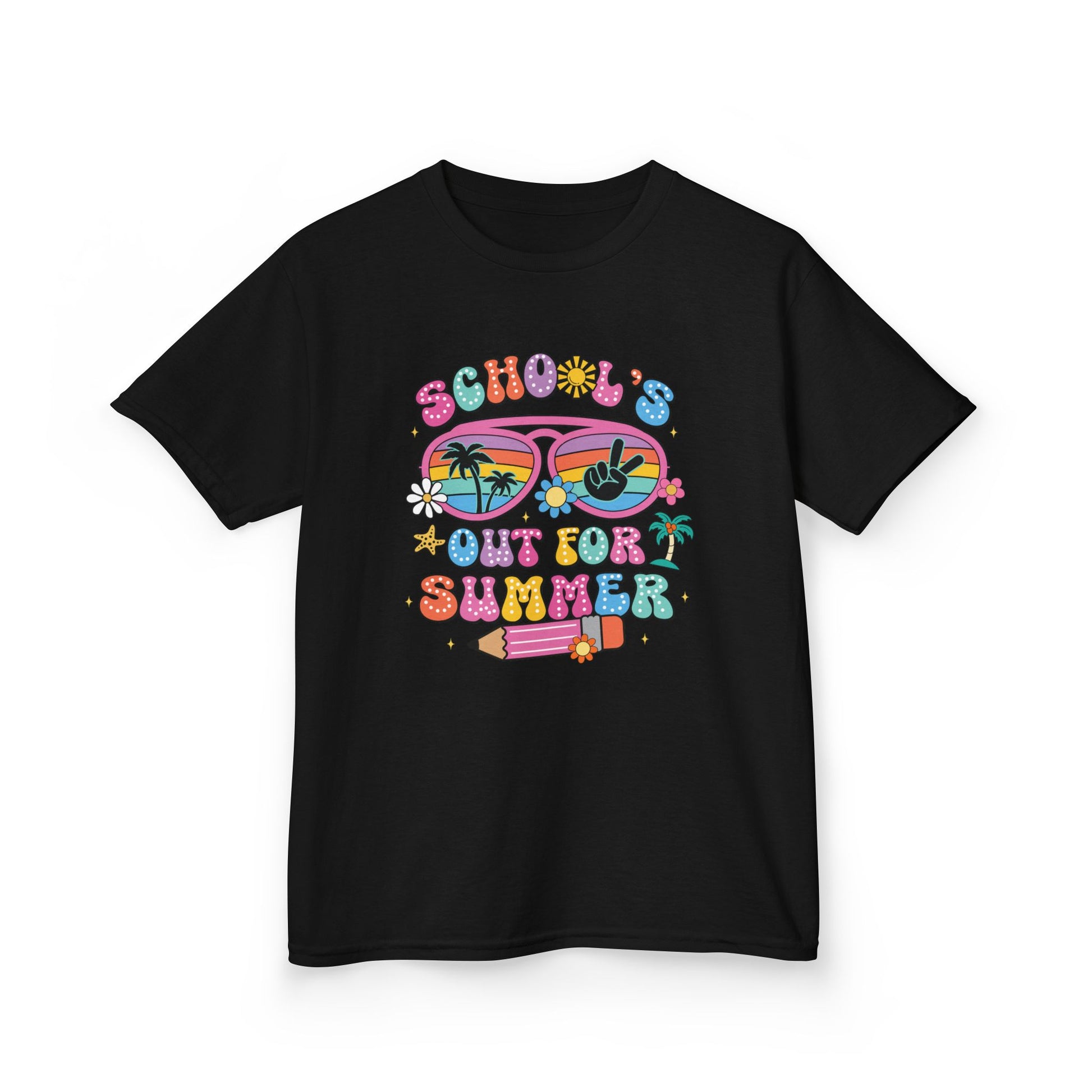 Summer Vibes Kids Tee, School's Out Shirt, Kids Summer T-Shirt, Fun Graphic Tee, Youth Casual Wear - To Be Designs