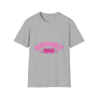 Support Squad T-Shirt — Pink Retro Supportive Graphic Tee