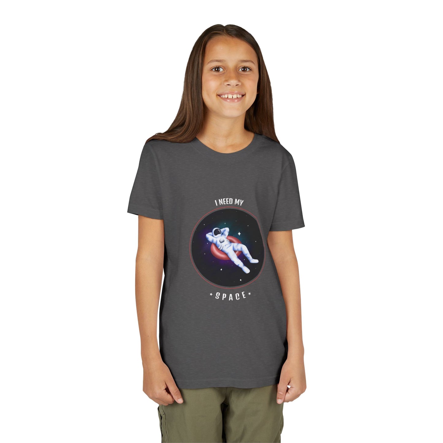 Youth Space-Themed Short Sleeve Tee - "I Need My Space" - Galaxy T-Shirt for Kids, Astronaut Gift, Children's Apparel, Birthday Gift, [...]