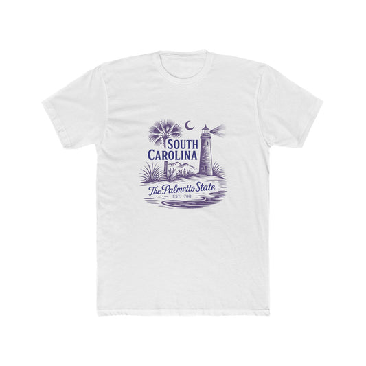 South Carolina Unisex Cotton Crew Tee, Beachwear, Souvenir Shirt, Travel Apparel, Vacation Gift, State Pride T-Shirt