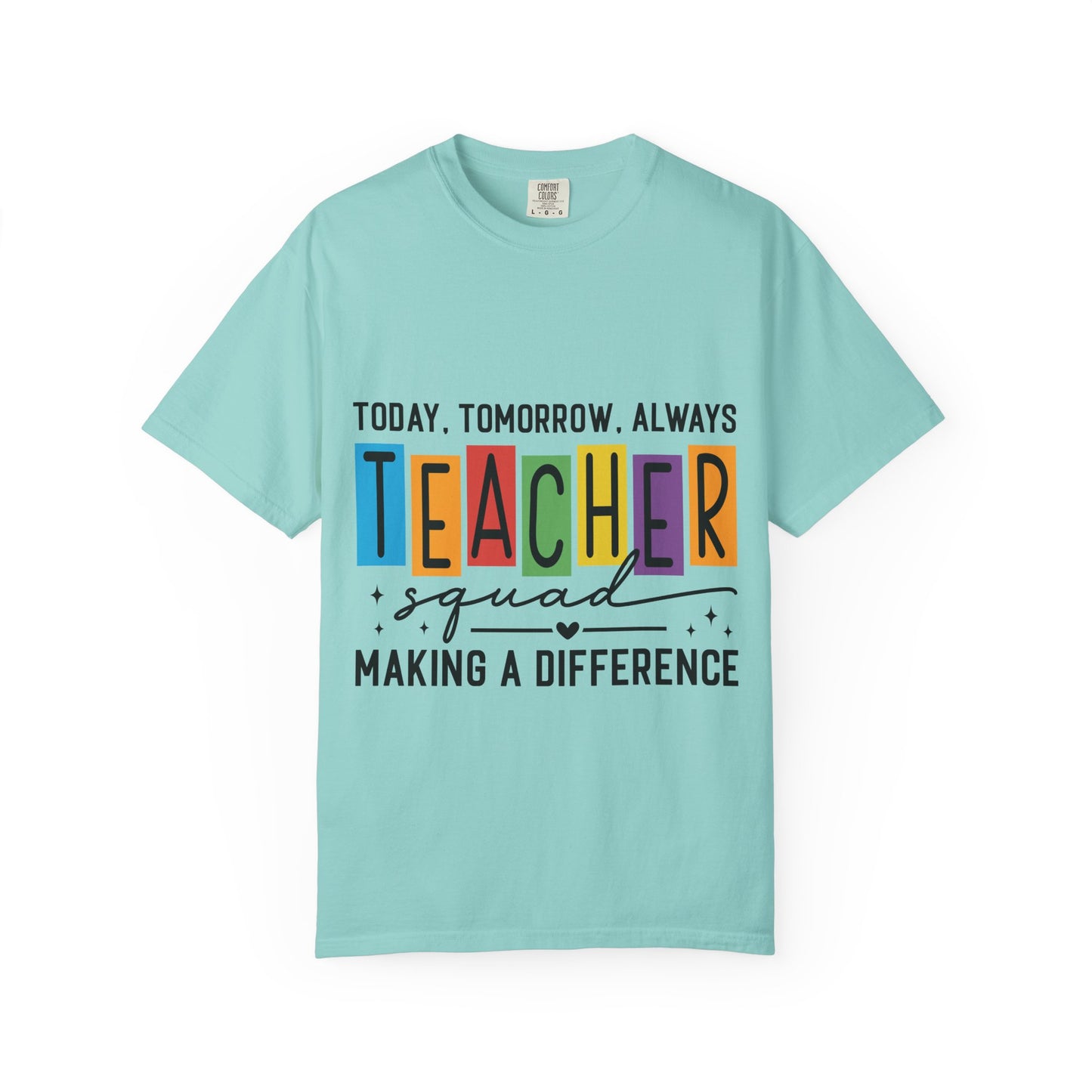 Colorful Teacher T-Shirt | Teacher Squad | Gift for Educators, School Spirit Tee, Classroom Apparel, Inspirational Teacher Gift