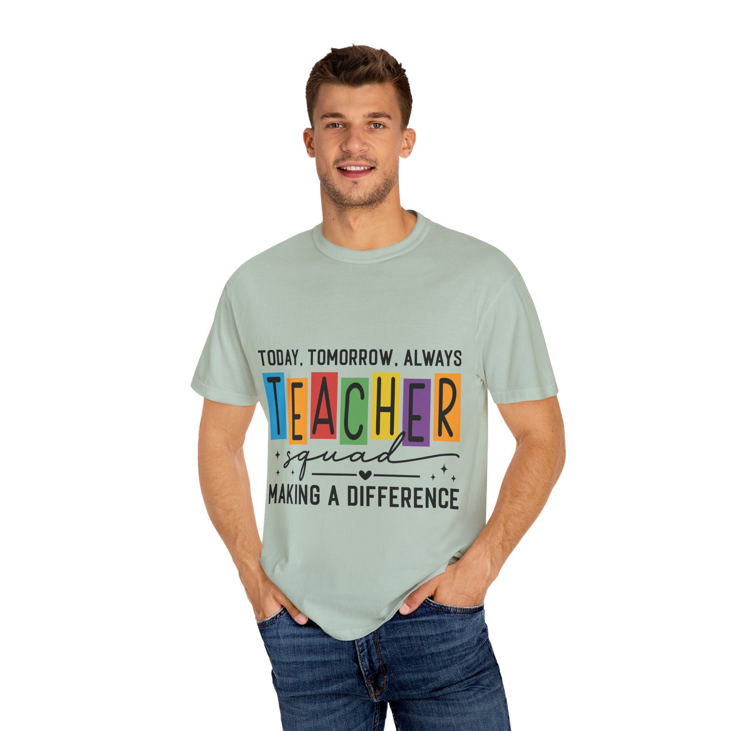Colorful Teacher T-Shirt | Teacher Squad | Gift for Educators, School Spirit Tee, Classroom Apparel, Inspirational Teacher Gift