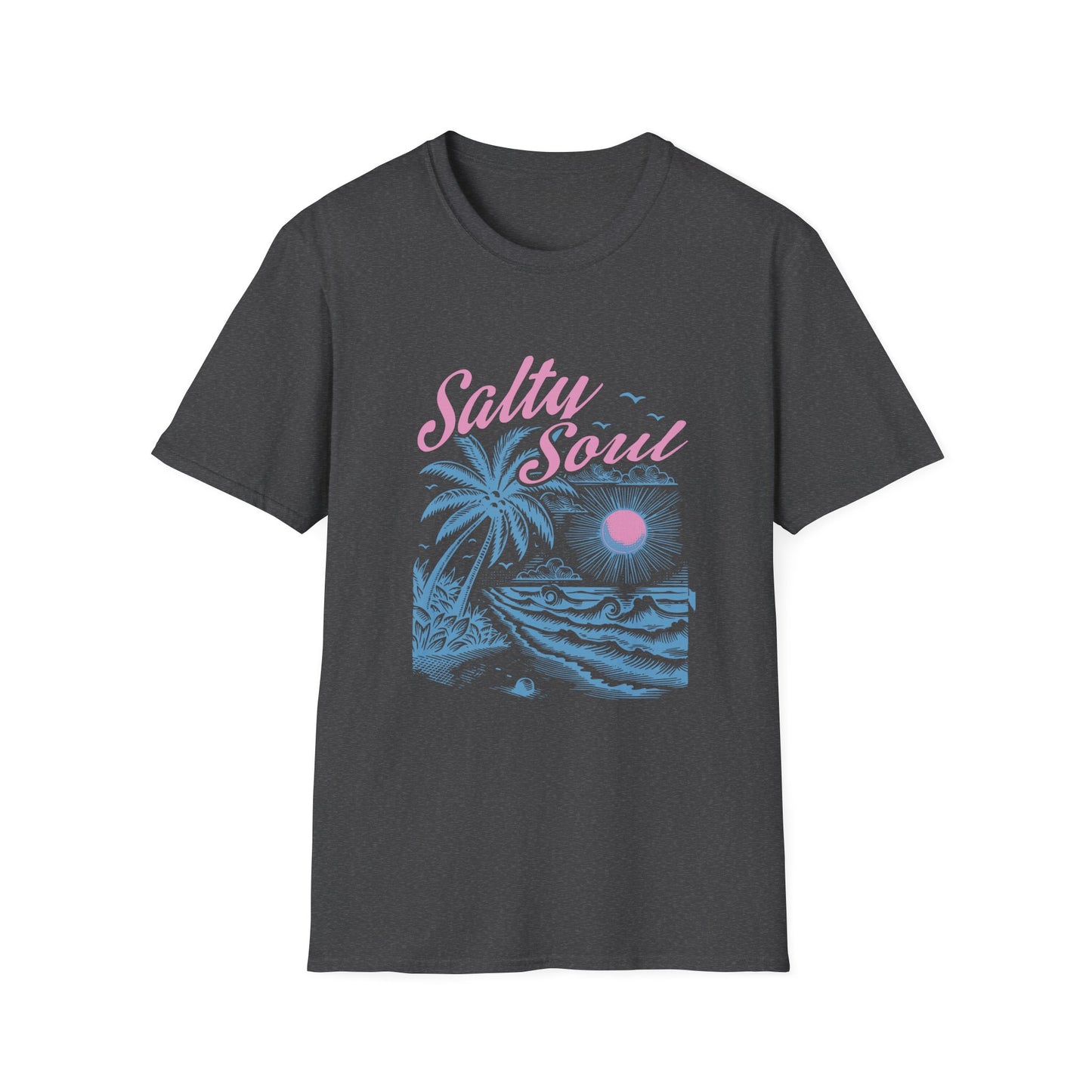 Salty Soul T-Shirt, Beach Vibes Tee, Unisex Summer Shirt, Gift for Coastal Lovers, Casual Everyday Wear