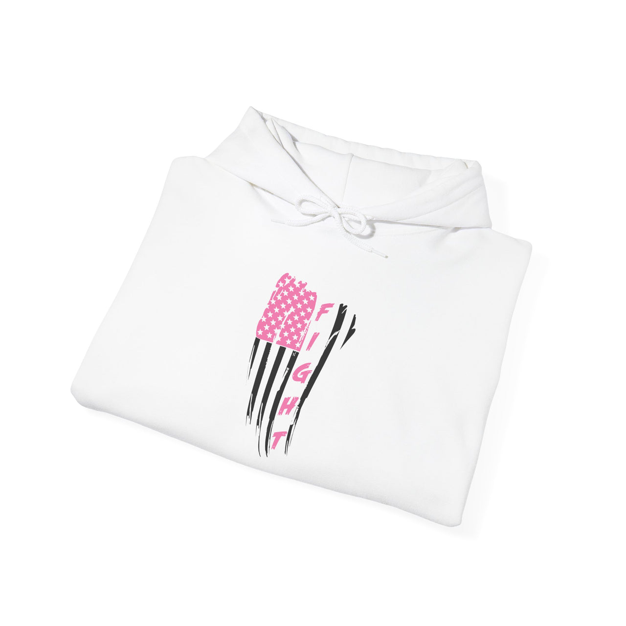 Pink and Black American Flag Graphic Hoodie