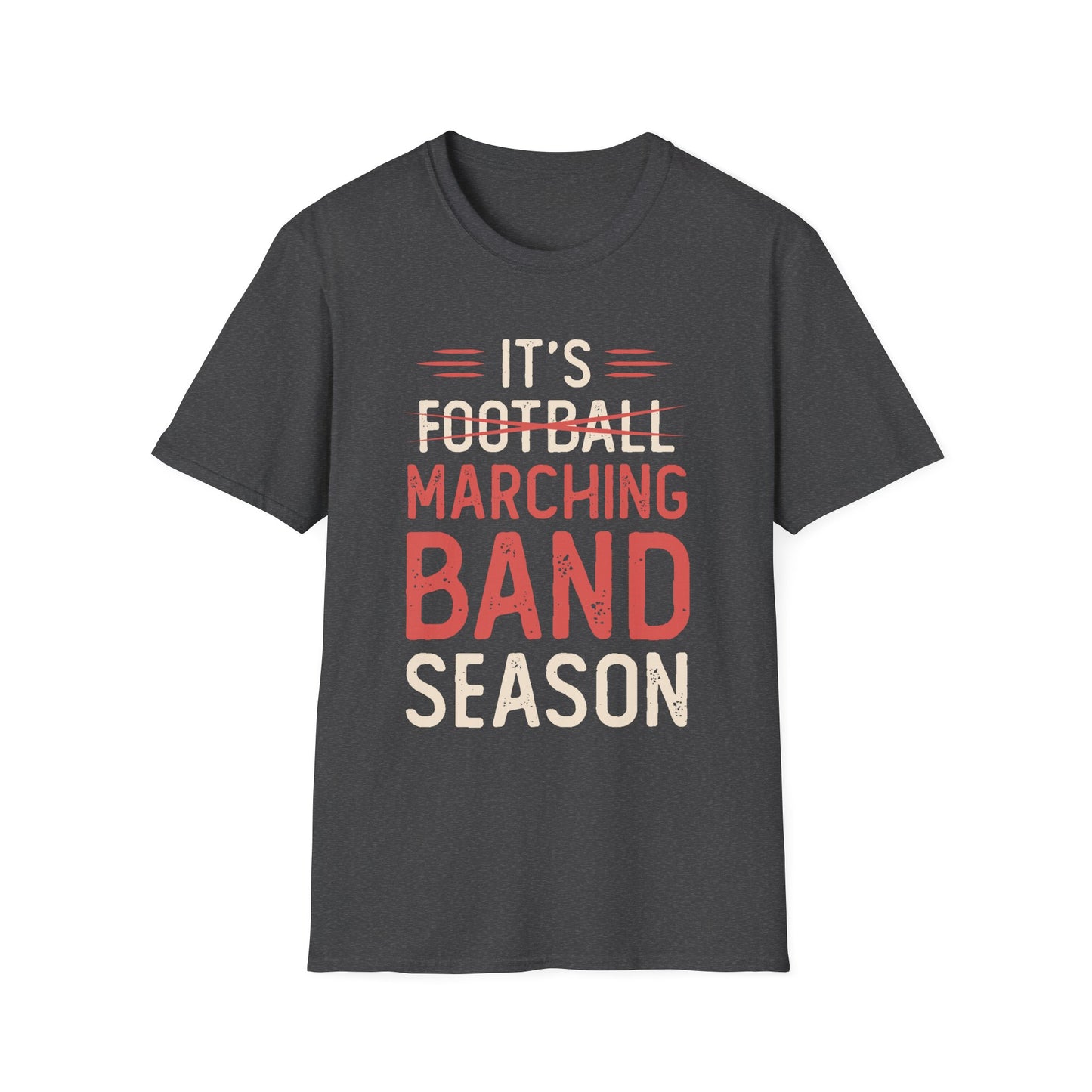 Marching Band Season Unisex T-Shirt, Softstyle Tee, Music Lover Gift, Band Member Apparel, Back to School, Football Season Tee
