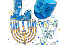 Love-Cute-Hanukkah-Dreidel-Menorah-Chanukah-Jewish-Holiday